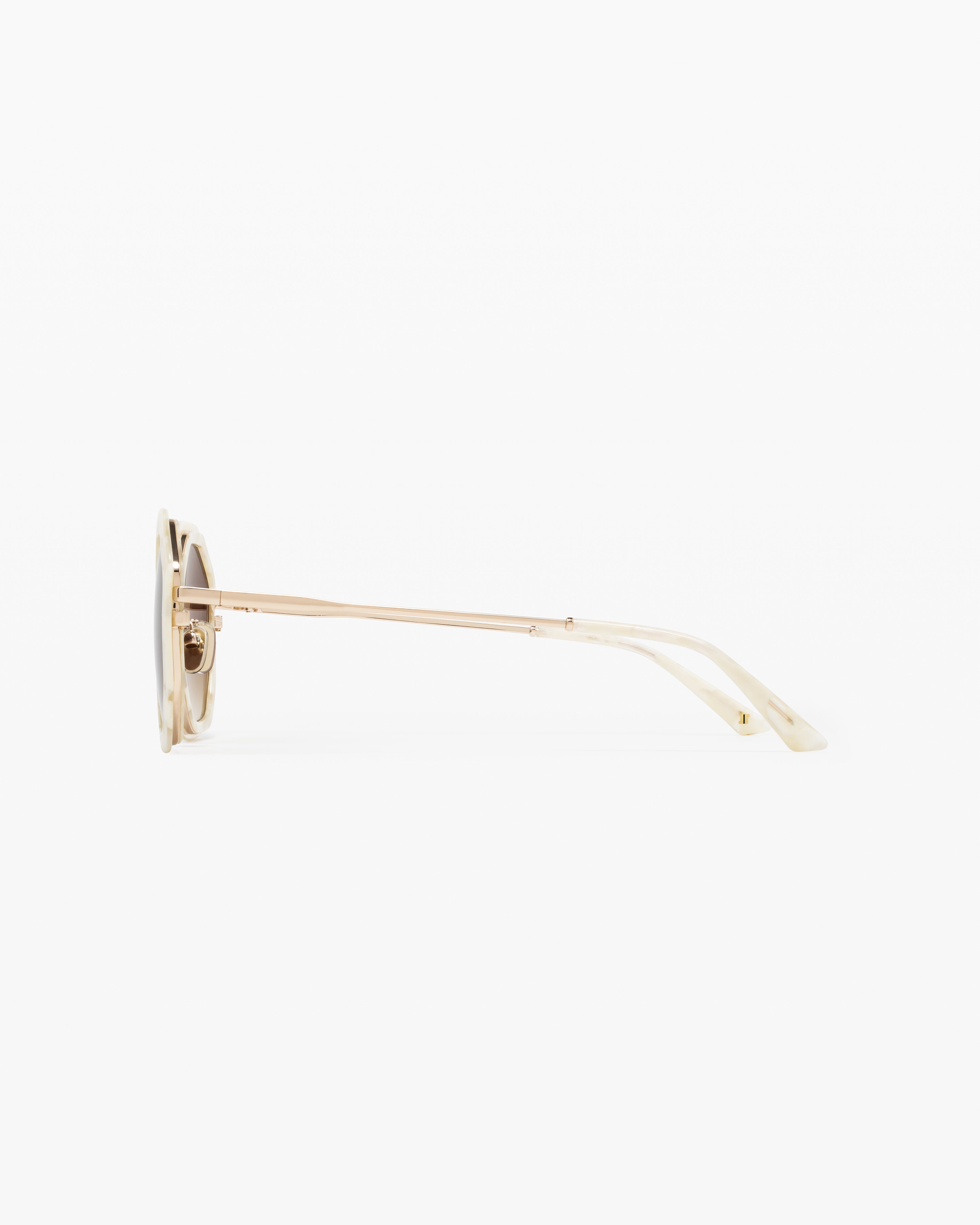 jimmy-fairly-la-angie-lunettes-de-soleil-femme-hexagonales-ac-tate-et-acier-ivoi image 2