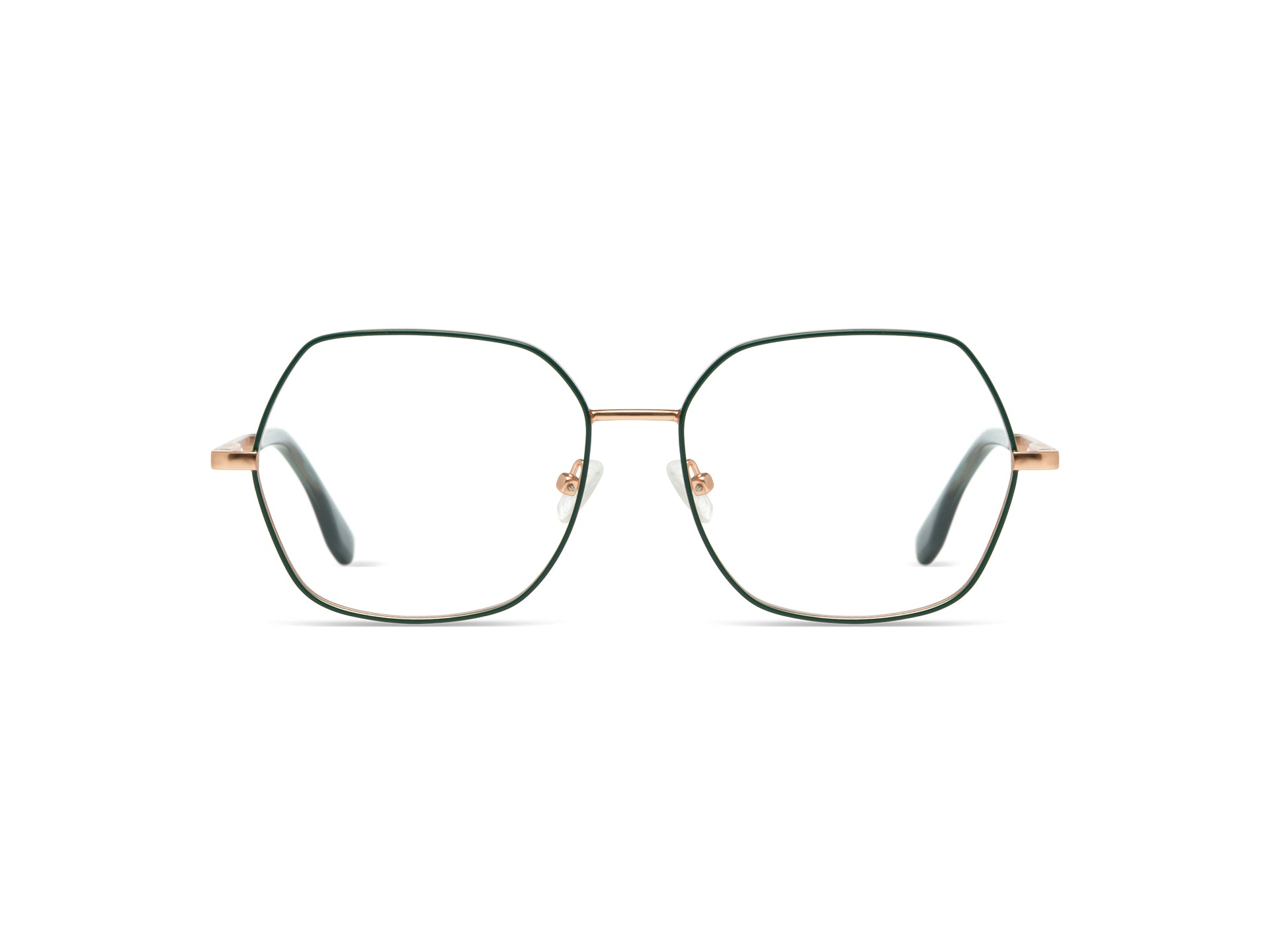 komono-ella-rose-gold-matte-teal-lunettes-de-vue image 1