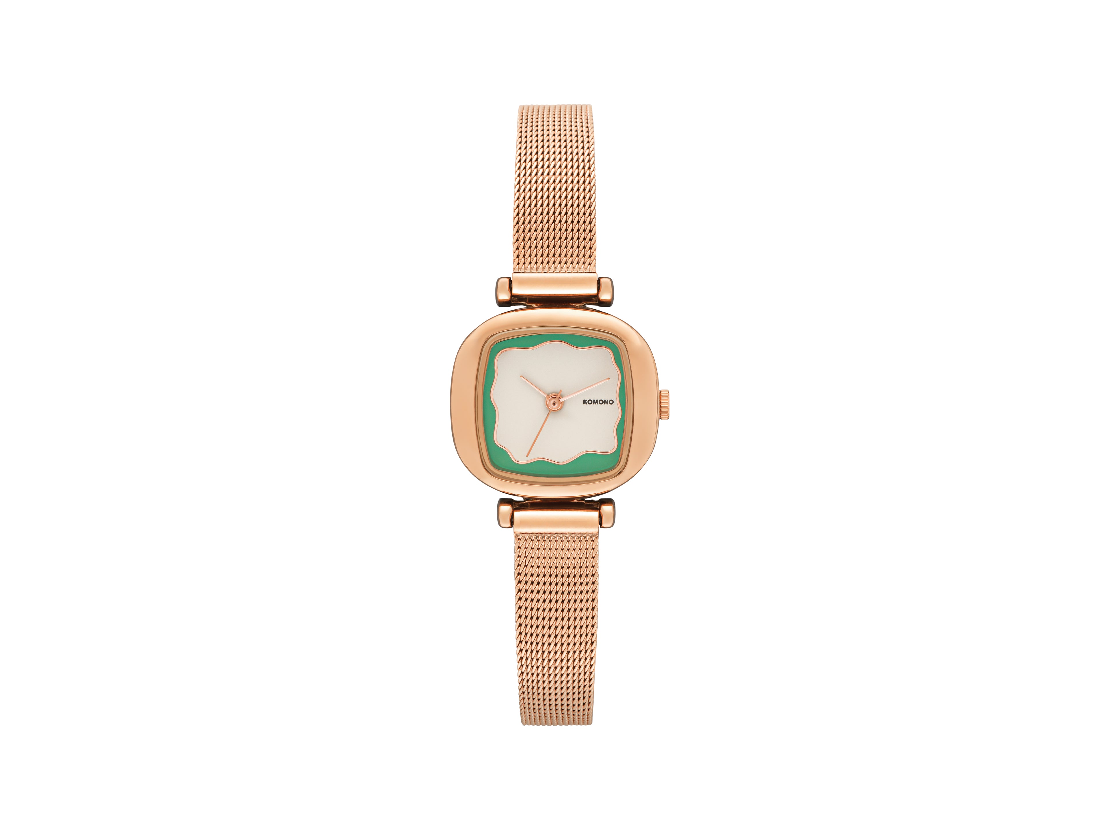 komono-moneypenny-wave-royale-rose-gold-mint-montre image 1