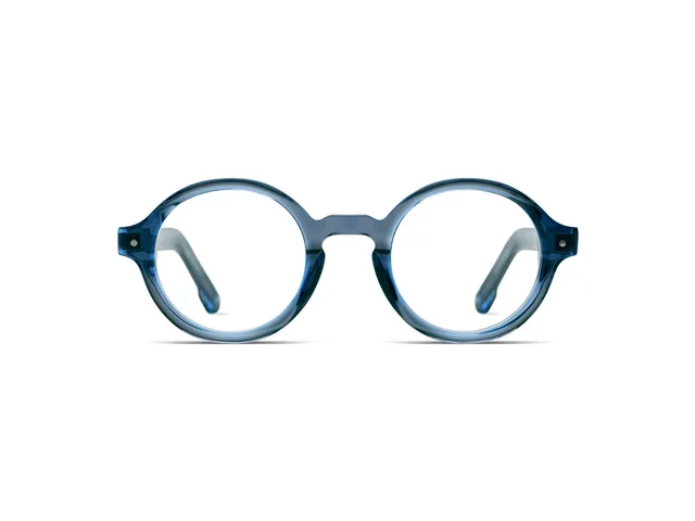 komono-quinn-blue-ruby-lunettes-de-vue-rondes-bleues image 1