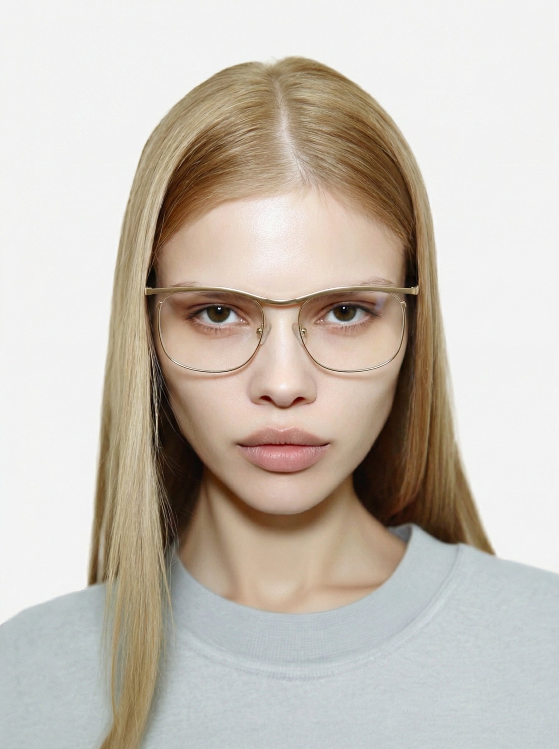 komono-justin-white-gold-matte-lunettes-de-vue-optiques-finition-mat-blanc-or image 3