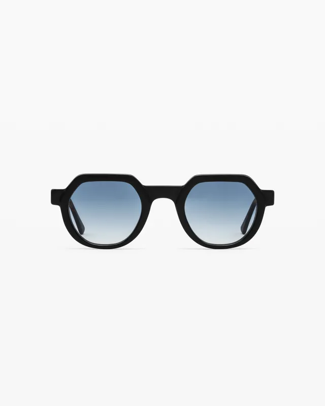 jimmy-fairly-la-kael-lunettes-de-soleil-rondes-noires-homme-m image 1
