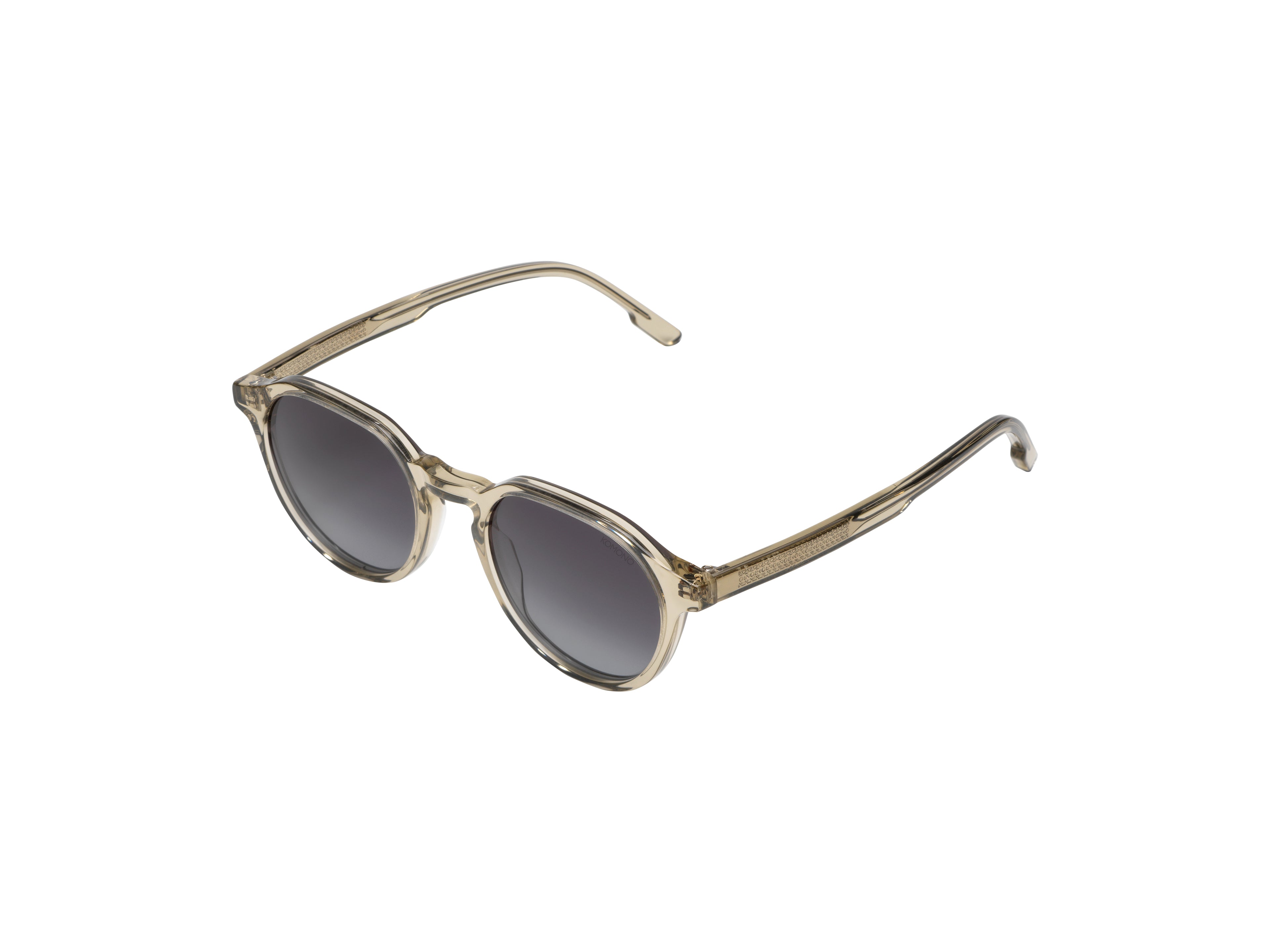 komono-nigel-ash-lunettes-de-soleil-rondes-translucides-lentille-plateau-sup-rie image 2