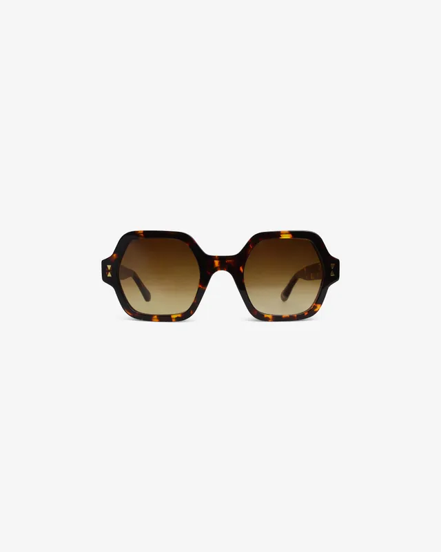 le-petit-lunetier-romy-caille-lunettes-de-soleil-hexagonales-ac-tate-caille image 1