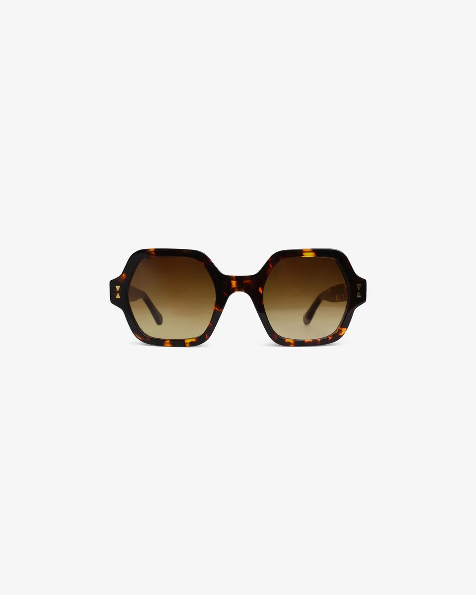 le-petit-lunetier-romy-caille-lunettes-de-soleil-hexagonales-ac-tate-caille image 1