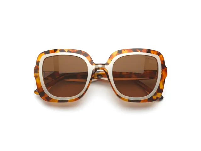komono-livey-maple-pearl-lunettes-de-soleil-carr-es-r-tro-en-ac-tate-verres-pola image 1