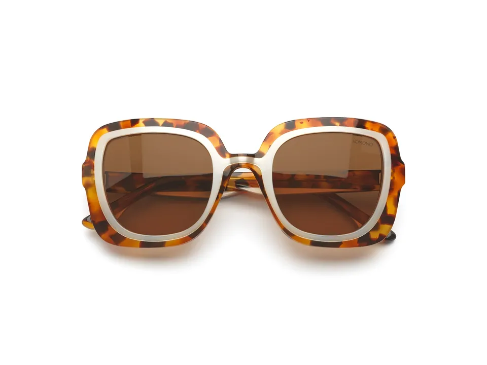 komono-livey-maple-pearl-lunettes-de-soleil-carr-es-r-tro-en-ac-tate-verres-pola image 1