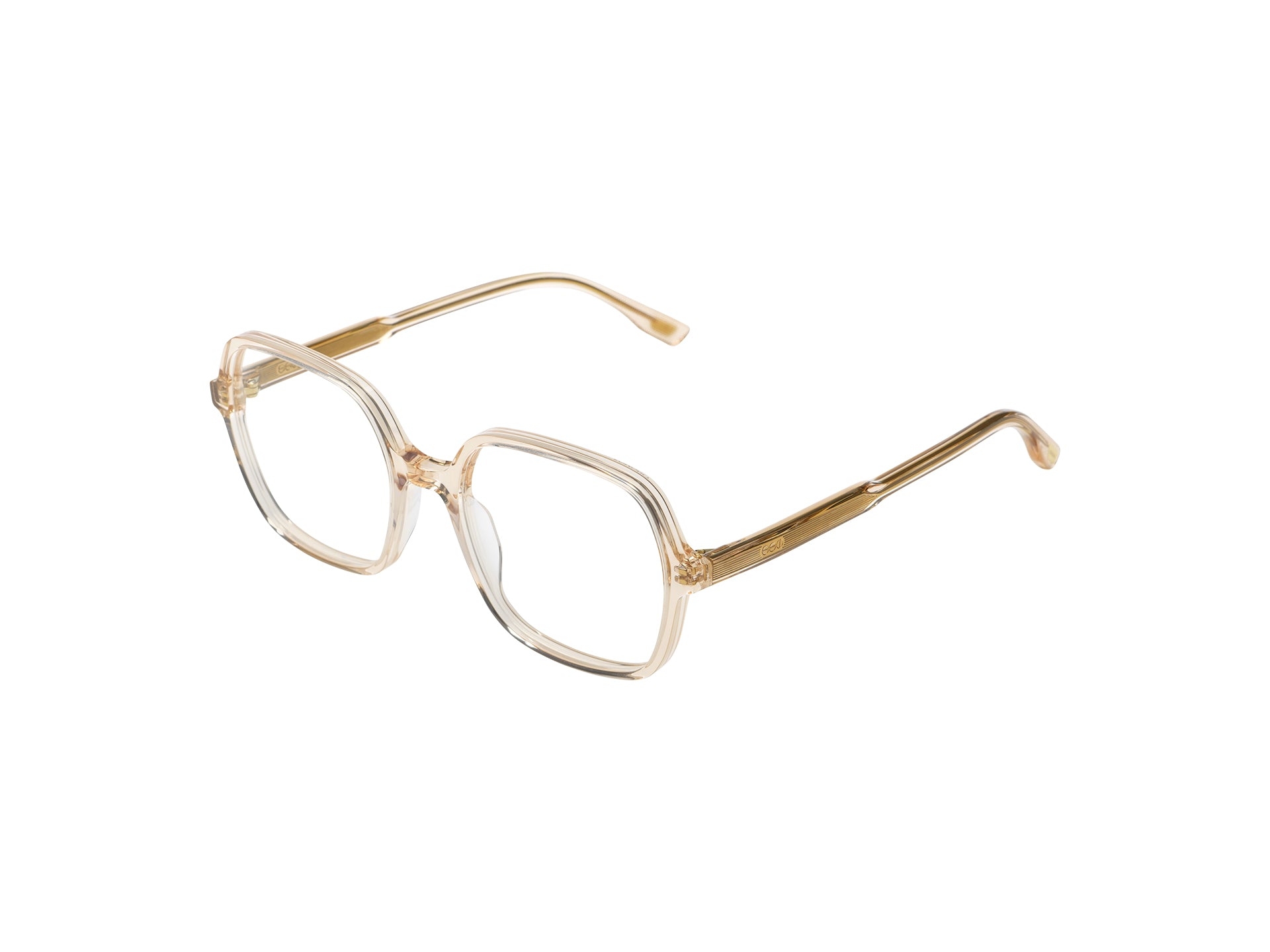 komono-petra-champagne-lunettes-de-vue-carr-es-oversize-en-ac-tate-cologique image 2