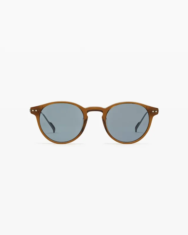 jimmy-fairly-la-emilio-l-lunettes-de-soleil-rondes-homme-marron image 1