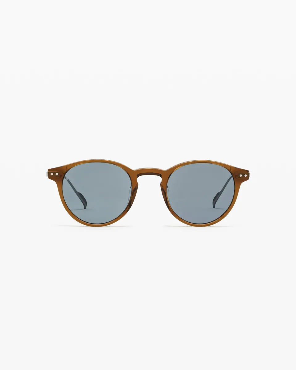 jimmy-fairly-la-emilio-l-lunettes-de-soleil-rondes-homme-marron image 1