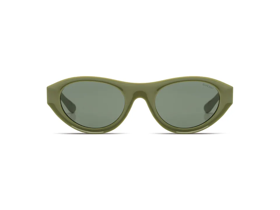 komono-celeste-moss-lunettes-de-soleil-ovales-vertes image 1