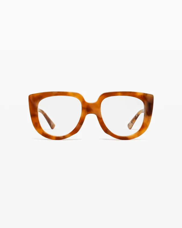 jimmy-fairly-la-rumi-lunettes-de-vue-aviateur-marron-oversize-femme-visage-large image 1
