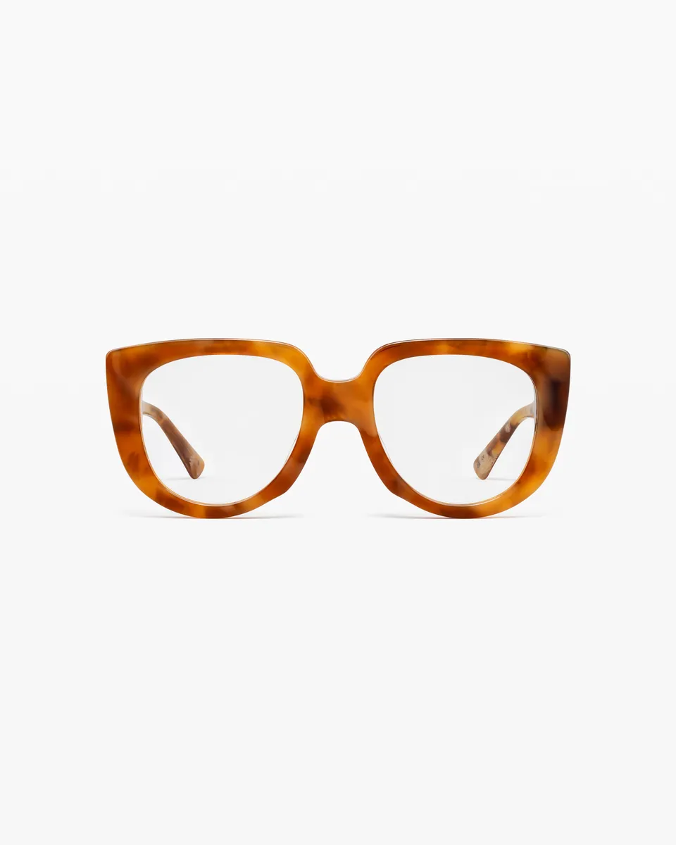 jimmy-fairly-la-rumi-lunettes-de-vue-aviateur-marron-oversize-femme-visage-large image 1
