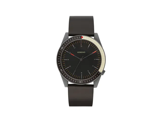 komono-ray-shade-leather-black-montre-cuir-noir image 1