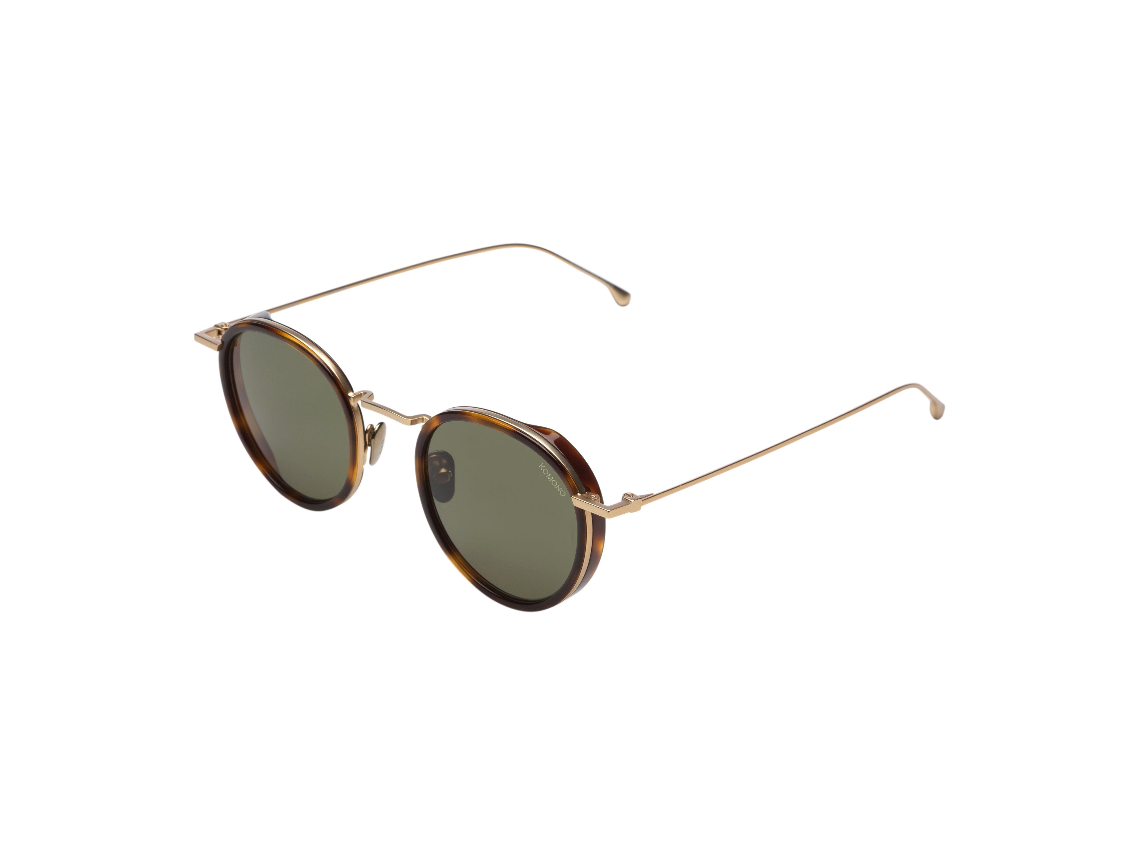 komono-dean-wing-havana-white-gold-lunettes-de-vue-r-tro-70-s-en-acier-inoxydabl image 2