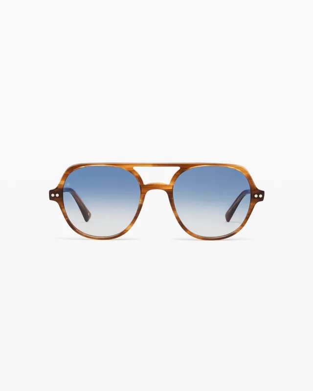 jimmy-fairly-la-lars-lunettes-de-soleil-homme-aviateur-en-ac-tate-marron-verres- image 1