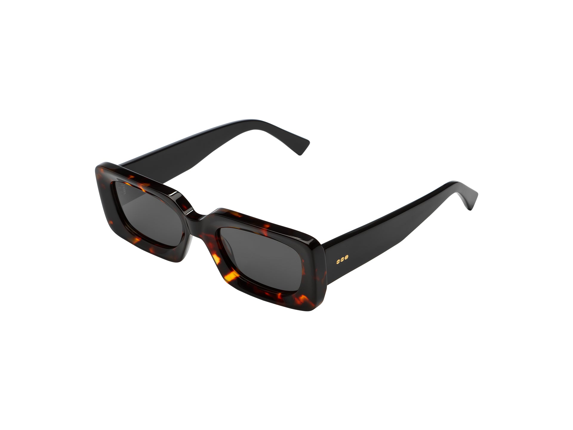 komono-o-tortoise-black-lunettes-de-soleil-rectangulaires-polaris-es-en-ac-tate- image 2