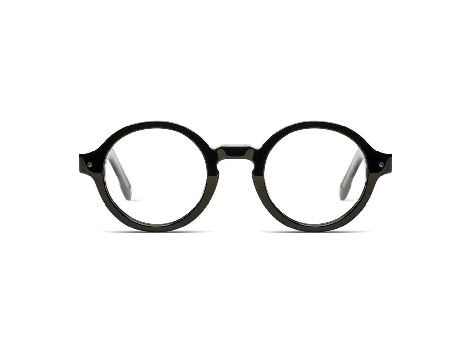 komono-quinn-black-rain-monture-optique-ronde-classique image 1