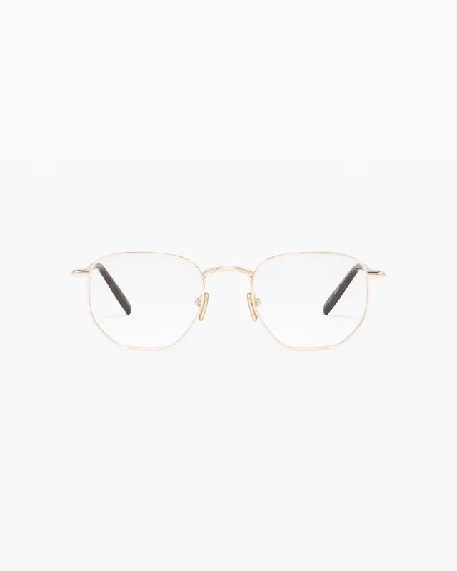 jimmy-fairly-la-ash-lunettes-de-vue-rectangulaires-m-tal-dor-homme image 1