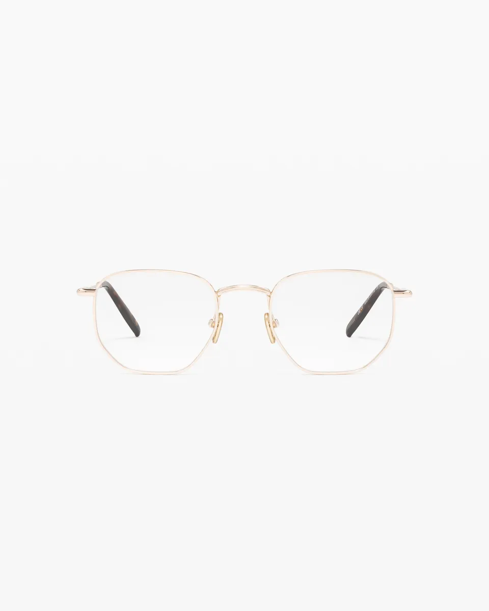 jimmy-fairly-la-ash-lunettes-de-vue-rectangulaires-m-tal-dor-homme image 1
