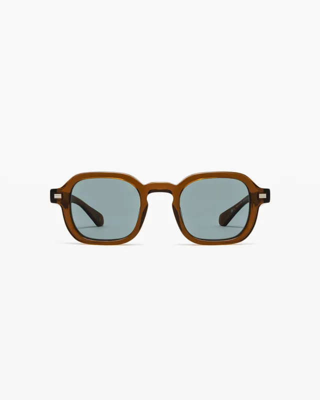 jimmy-fairly-la-ezra-lunettes-de-soleil-rectangulaires-en-ac-tate-marron-homme image 1