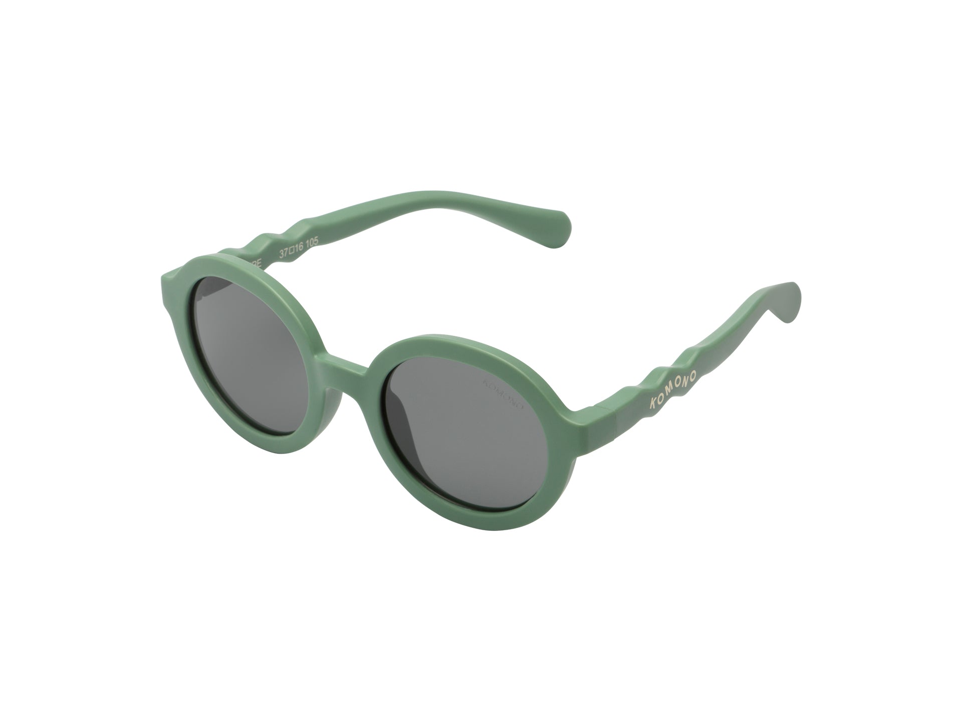 komono-bebe-sage-lunettes-junior-translucides-vert-sauge-et-noir-0-1-an image 2
