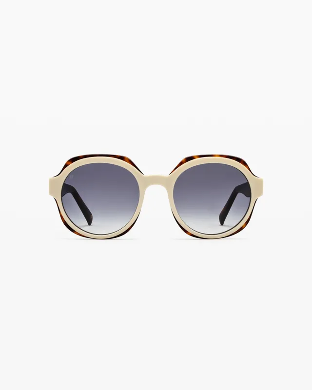 jimmy-fairly-la-fara-lunettes-de-soleil-carr-es-oversize-en-ac-tate-cr-me-femme image 1