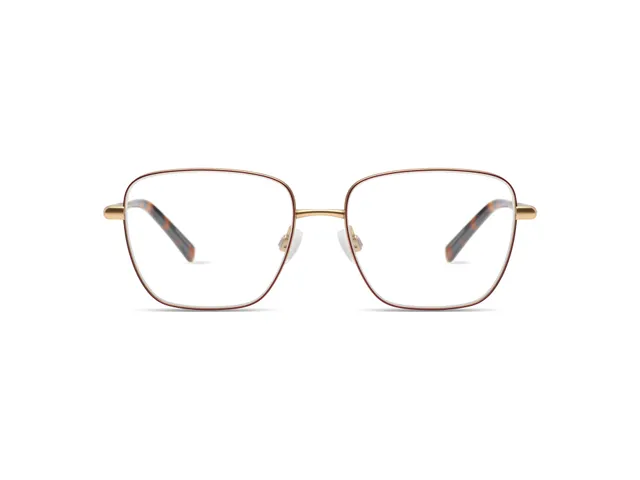 komono-clara-white-gold-burgundy-lunettes-de-vue-titane image 1