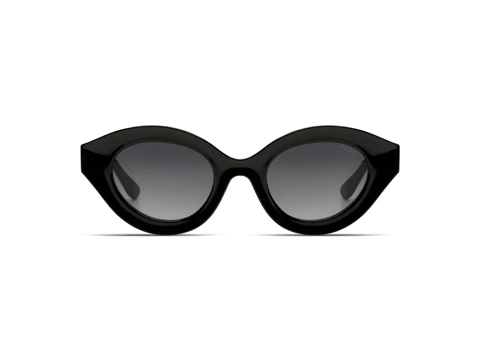 komono-grace-black-glossy-lunettes-de-soleil-il-de-chat-noir-brillant image 1