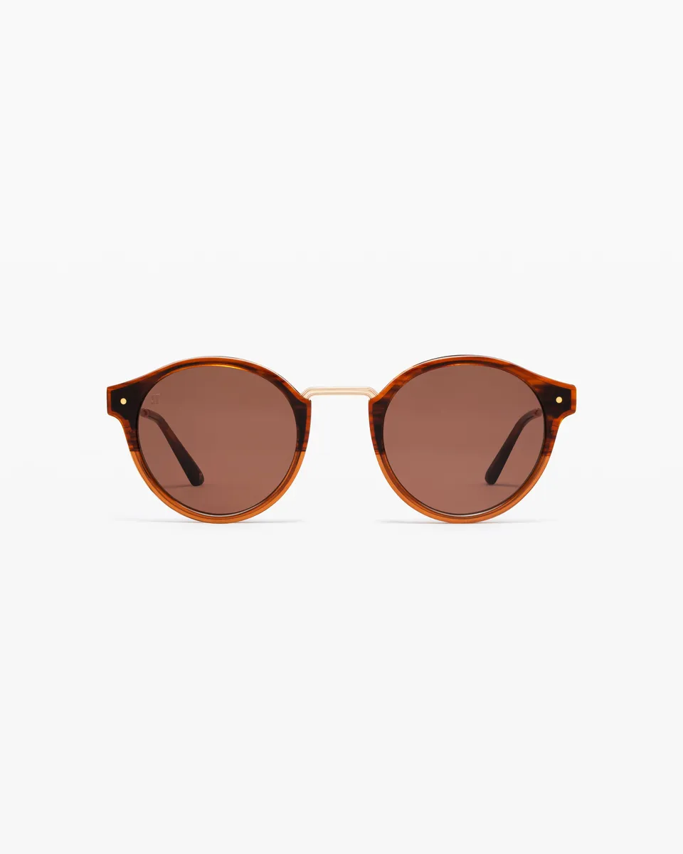 jimmy-fairly-la-real-m-marron-lunettes-de-soleil-pantos-rondes image 1