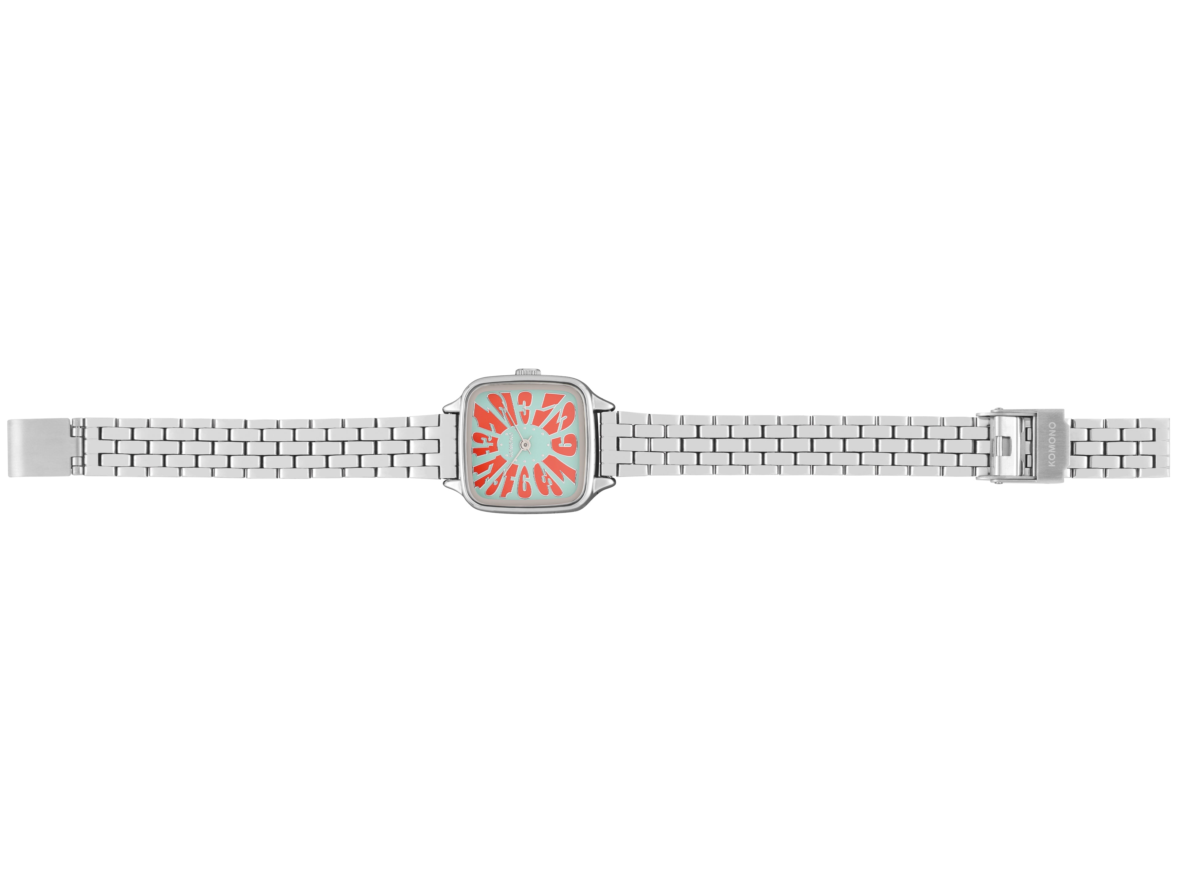 komono-kate-estate-flower-silver-coral-montre-acier-inoxydable-quartz-japonais image 2