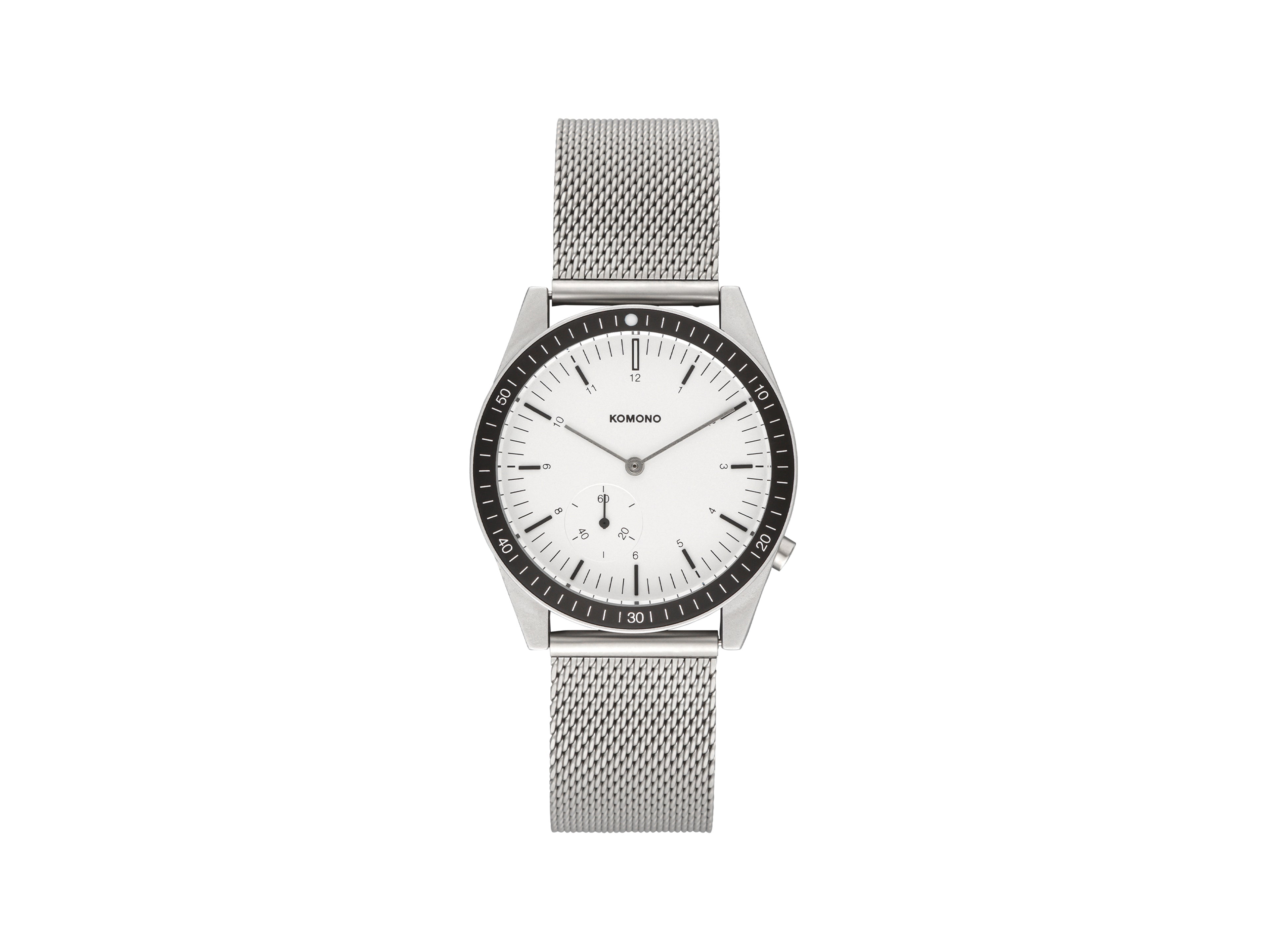 komono-ray-legacy-mesh-silver-montre-plong-e-chrono image 1