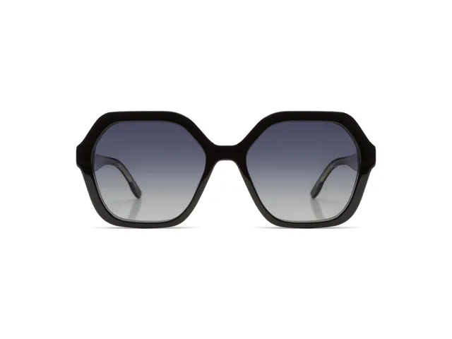 komono-iggy-black-clear-white-gold-lunettes-de-soleil-octogonales-surdimensionn- image 1