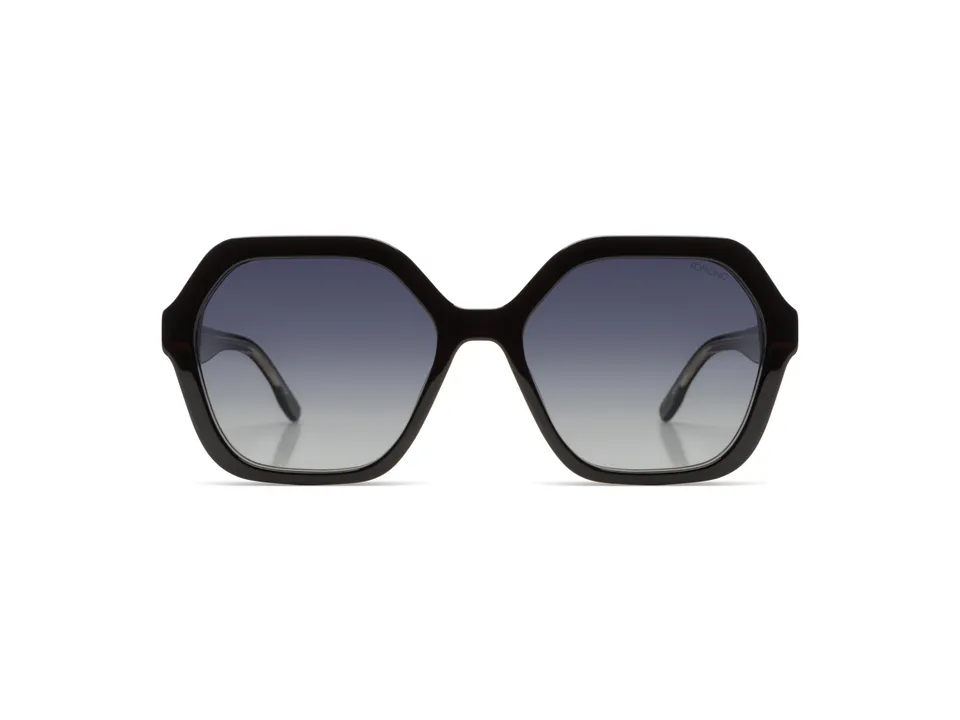 komono-iggy-black-clear-white-gold-lunettes-de-soleil-octogonales-surdimensionn- image 1