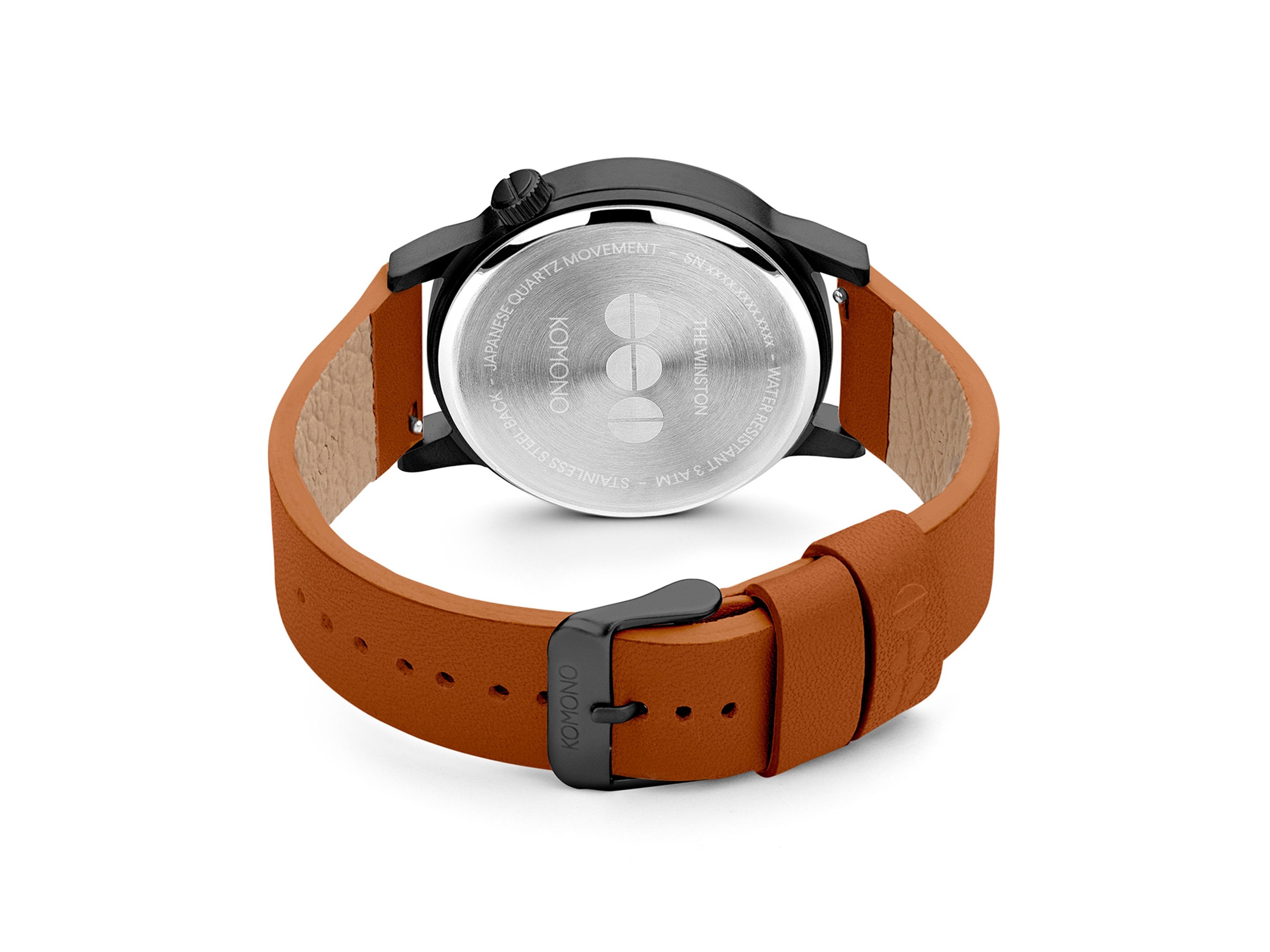 komono-winston-regal-cognac-montre-homme-bracelet-en-cuir-italien image 5