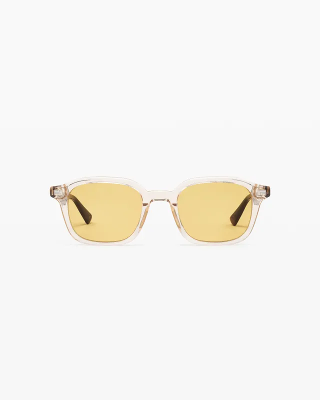 jimmy-fairly-la-laurel-lunettes-de-soleil-carr-es-cr-me-homme image 1