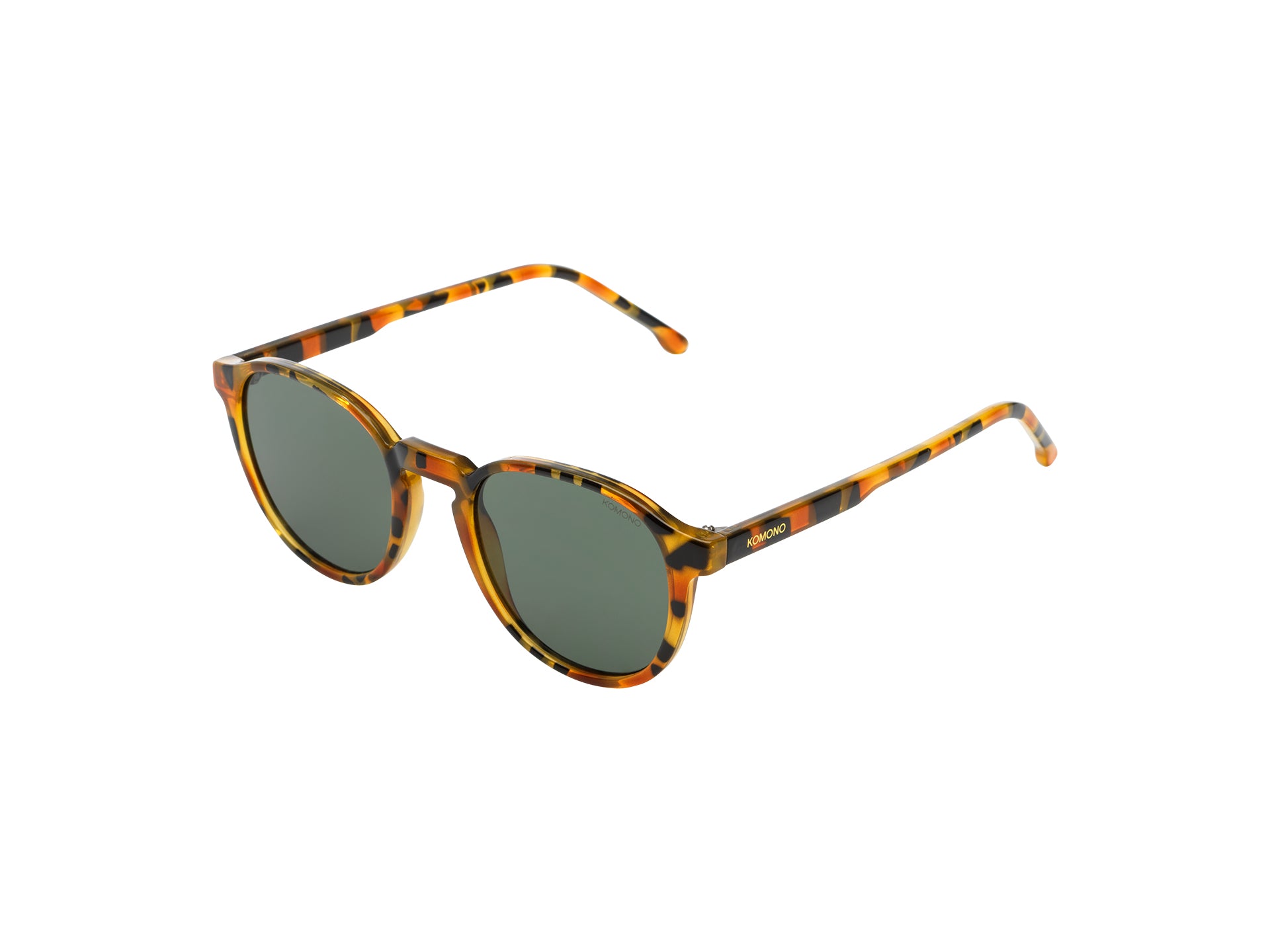 komono-liam-amber-shell-lunettes-de-soleil-rondes-en-nylon-bio-taille-medium image 3
