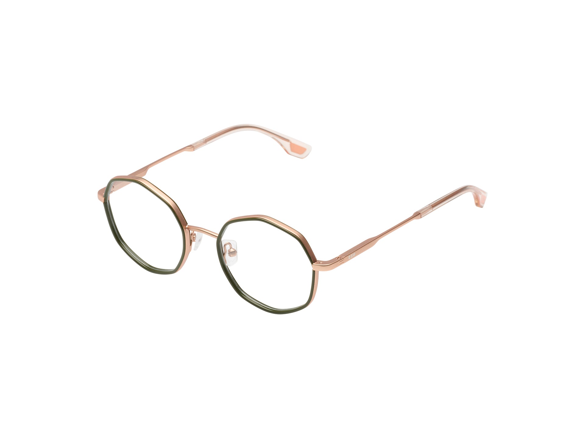 komono-sofia-slims-lunettes-de-vue-khaki-rose-gold image 2