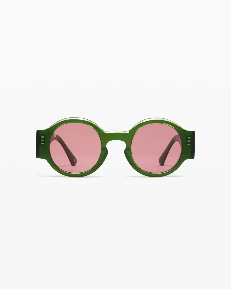 jimmy-fairly-la-nava-lunettes-de-soleil-rondes-vertes-femme-m-durable image 1