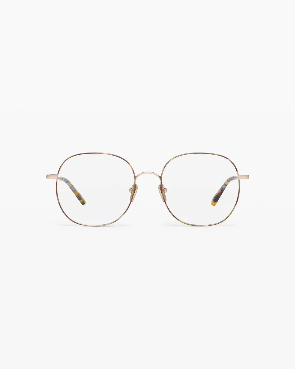 jimmy-fairly-la-lena-lunettes-de-vue-rondes-femme-monture-acier-inoxydable-dor-e image 1