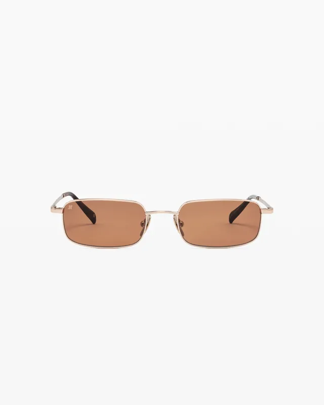 jimmy-fairly-la-kayaly-lunettes-de-soleil-rectangulaires-en-acier-inoxydable-dor image 1