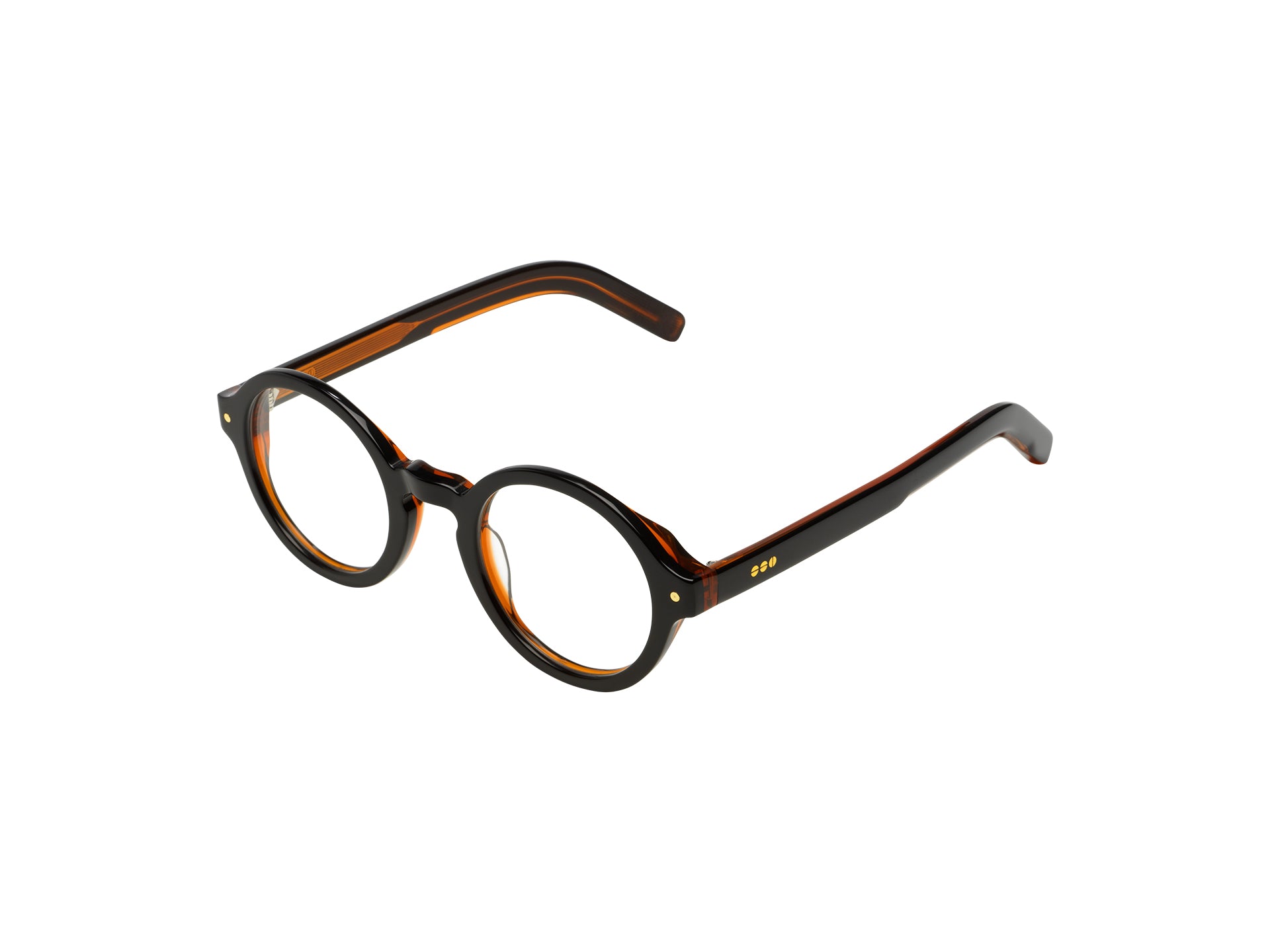 komono-quinn-black-bronze-monture-optique-ronde-ac-tate-medium image 2