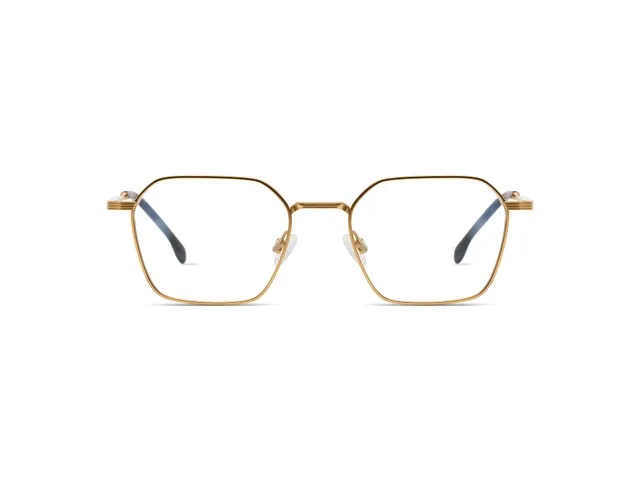 komono-yuki-gold-matte-lunettes-de-vue-carr-es-finition-or-mat image 1