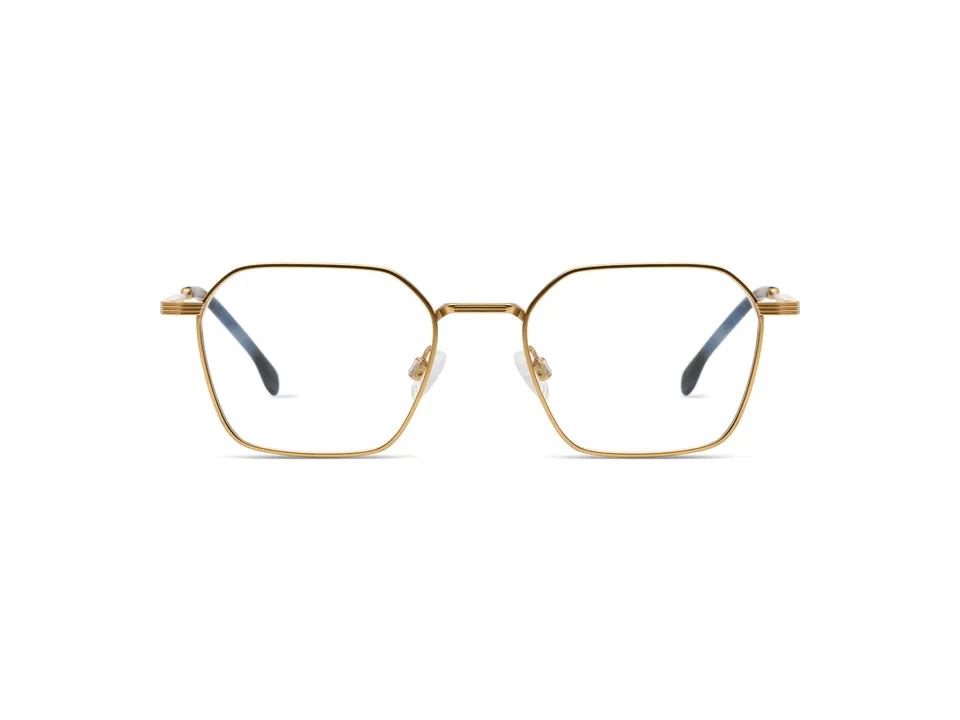 komono-yuki-gold-matte-lunettes-de-vue-carr-es-finition-or-mat image 1