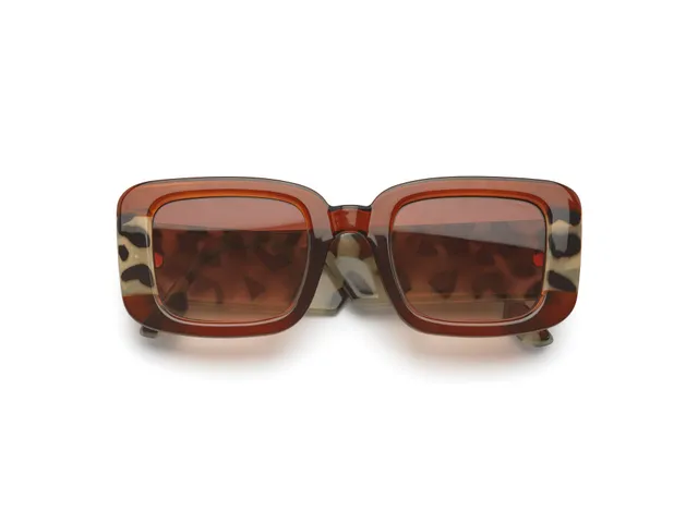 komono-avery-bronze-bobcat-lunettes-de-vue-rectangulaires-nylon-bio-translucide image 1