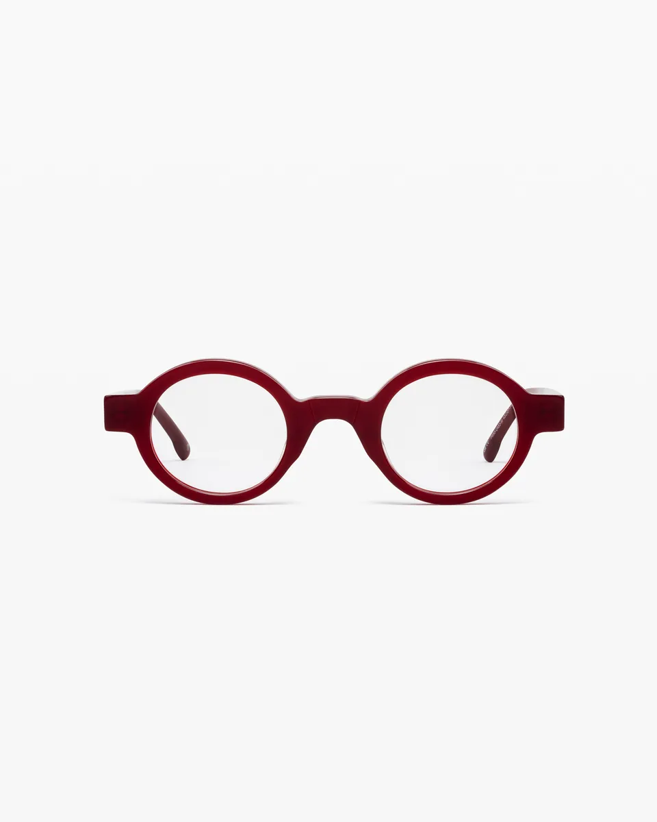 jimmy-fairly-la-camy-lunettes-de-vue-rondes-en-ac-tate-homme-et-femme-rouge image 1