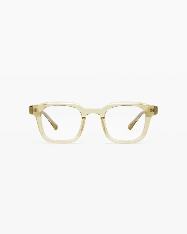 jimmy-fairly-la-calvi-l-lunettes-de-vue-carr-es-transparentes-et-jaune-en-ac-tat image 1