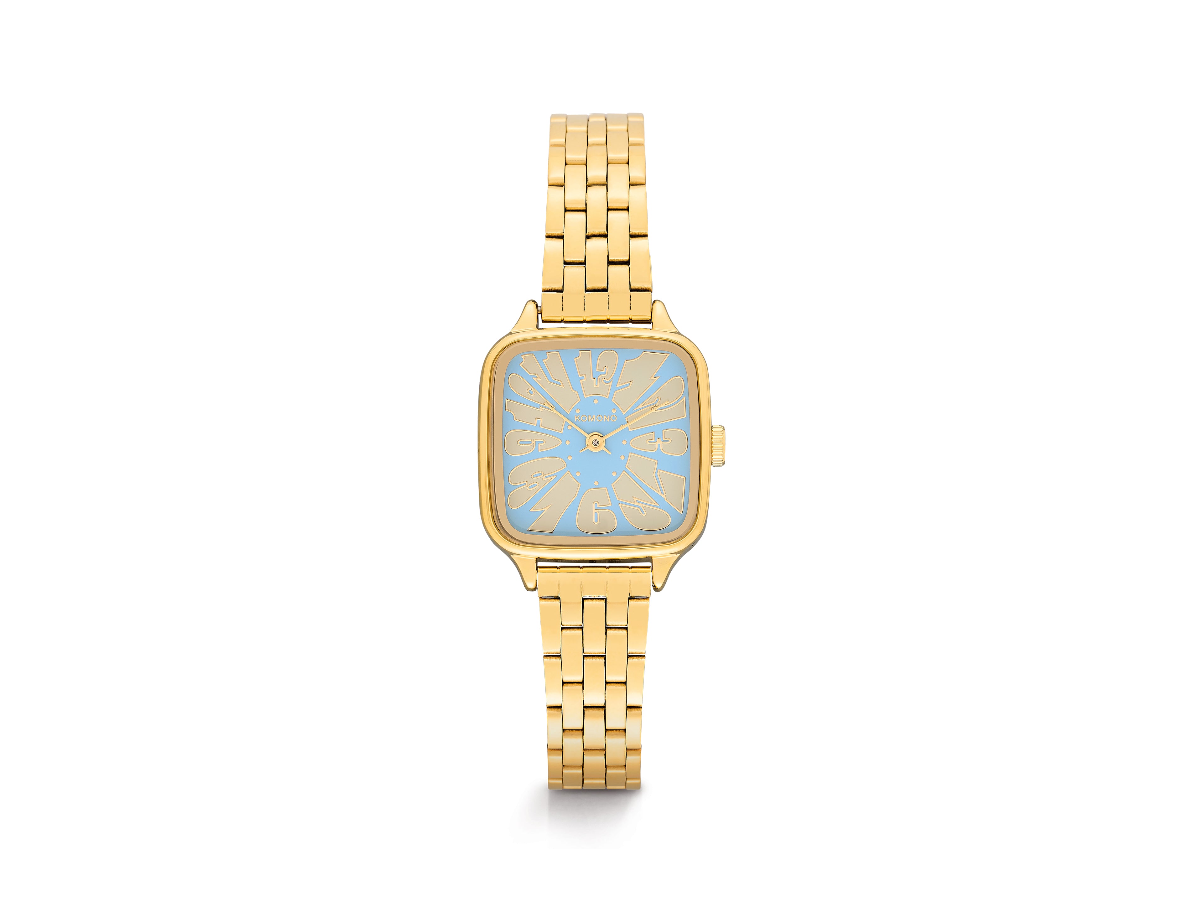 komono-kate-estate-flower-gold-sky-montre-femme-bracelet-acier-inoxydable-dor-ca image 1