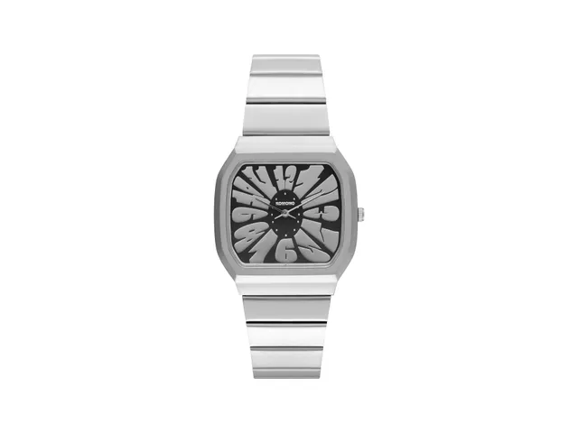 komono-max-flower-silver-black-montre image 1