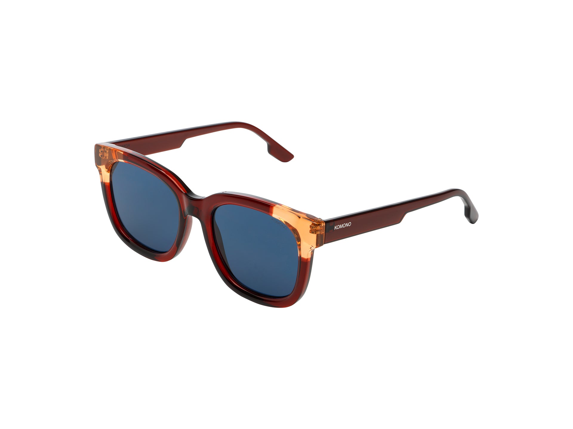 komono-sienna-lunettes-de-soleil-burgundy-coral-oversize image 2